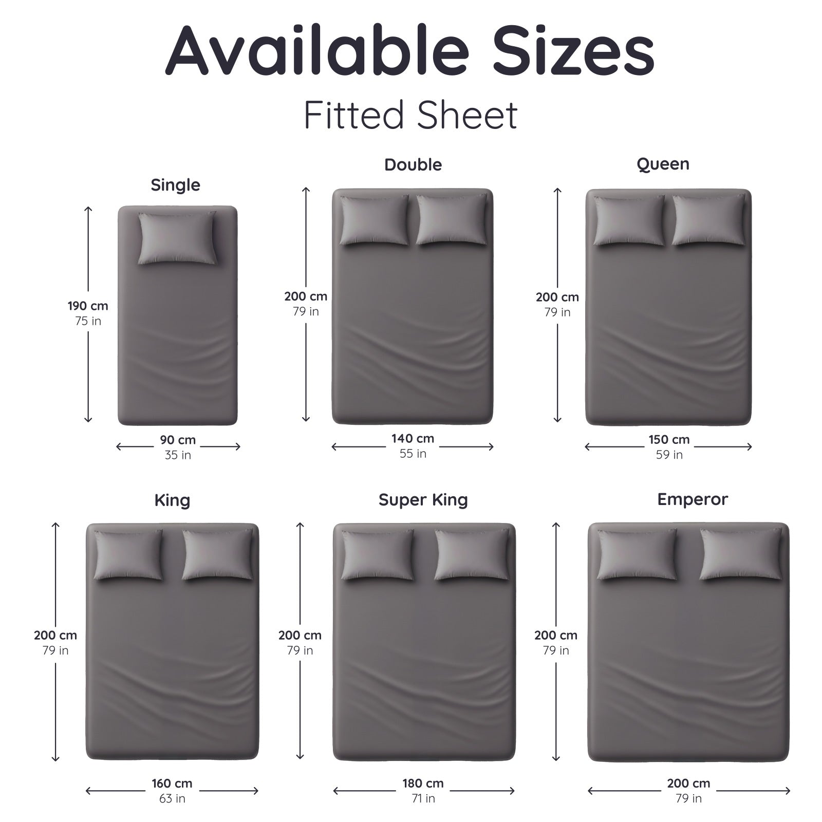 Bamboo Fitted Sheets | Colour Options