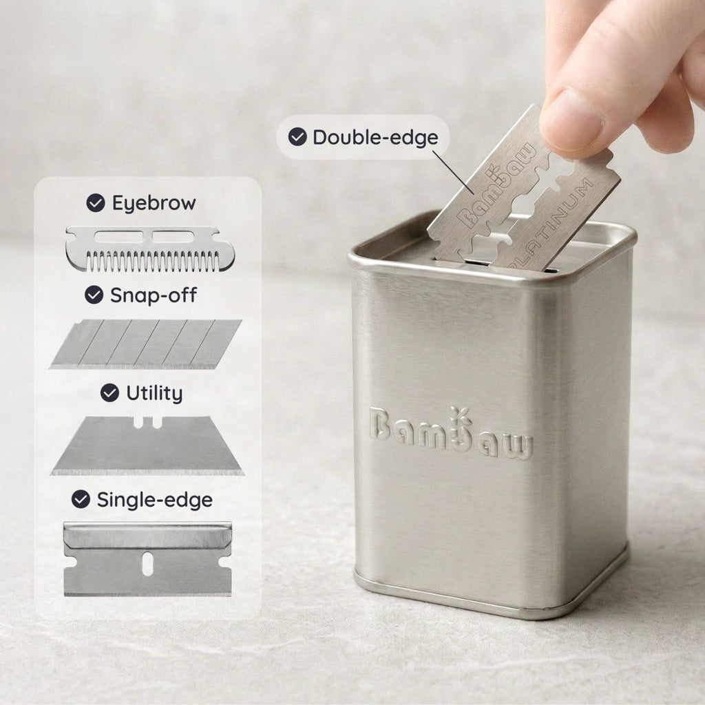 Plastic Razor Bank Metal Razor Blade Bank | Recyclable Disposal Tin | Bambaw