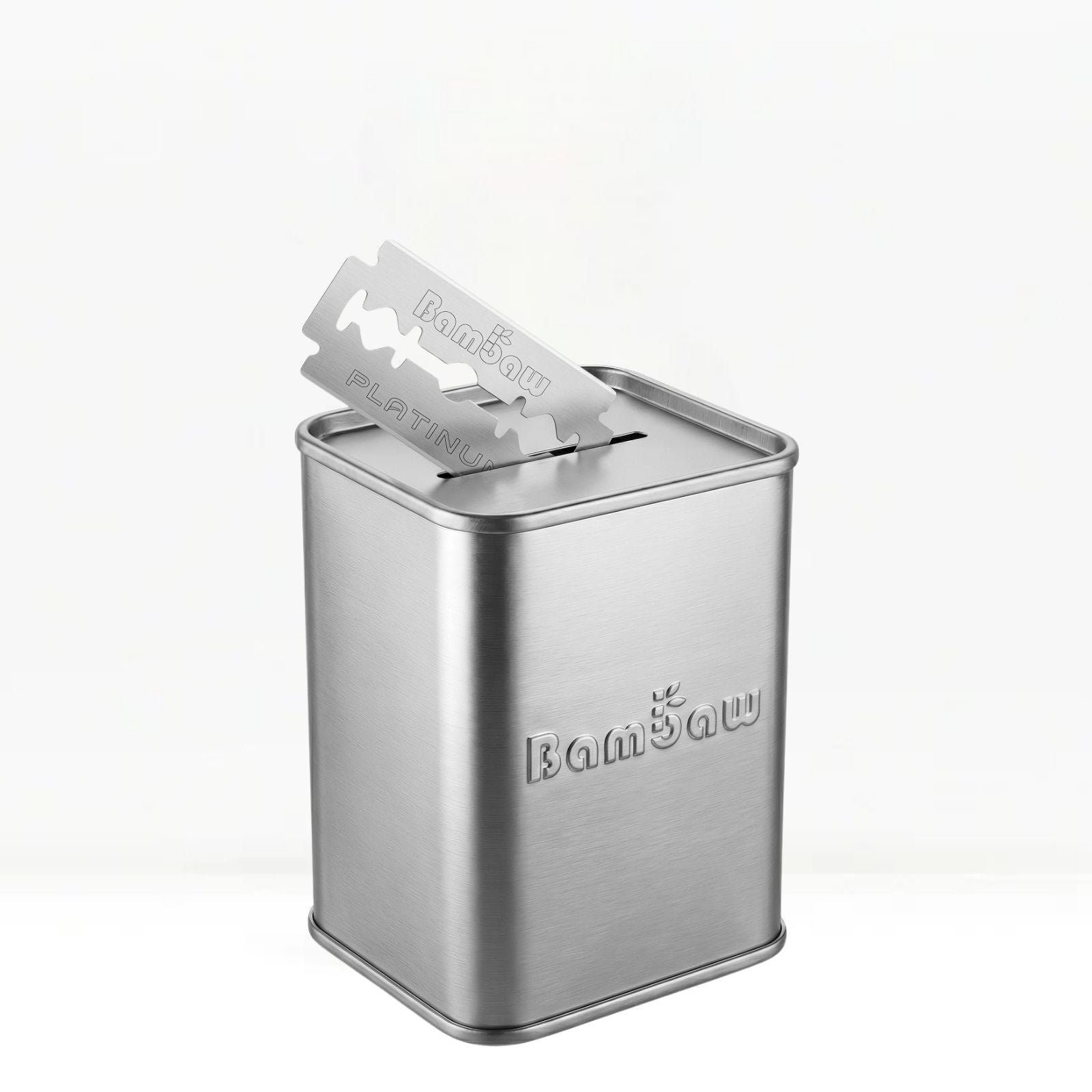 Metal Razor Blade Bank | Recyclable Disposal Tin | Bambaw
