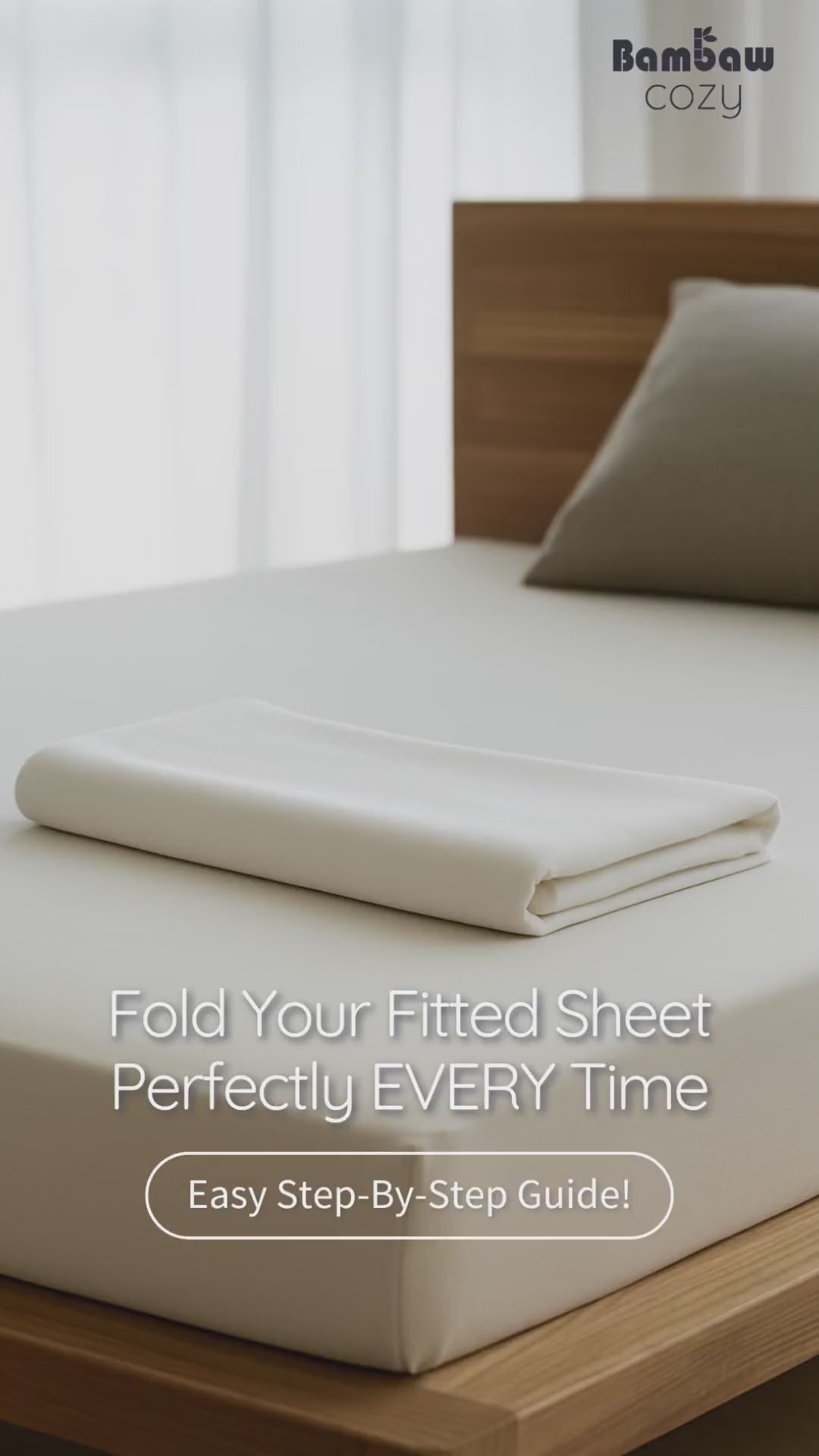 bambaw cozy bamboo bedding tutorial on how to fold a fitted sheet easily