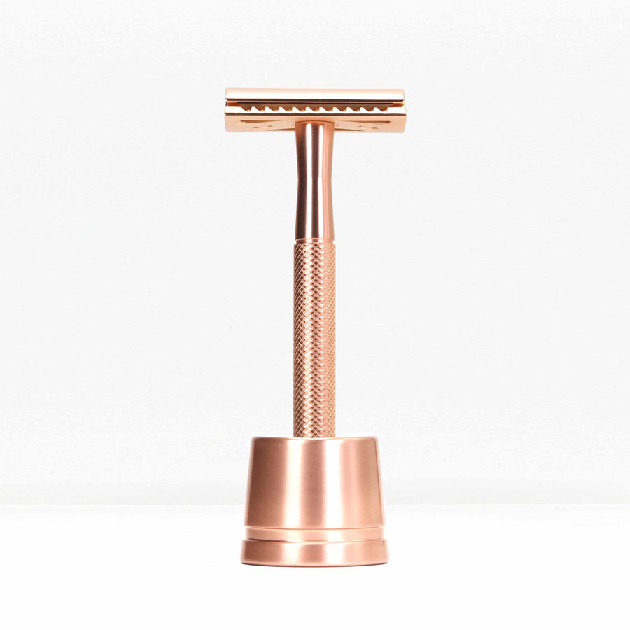 Double Edge Razor with Stand | Eco Living | Bambaw