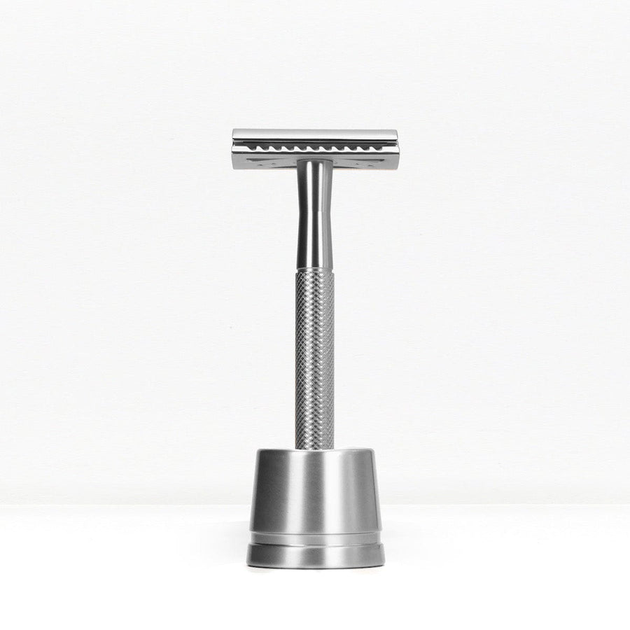 Double Edge Razor with Stand | Eco Living | Bambaw